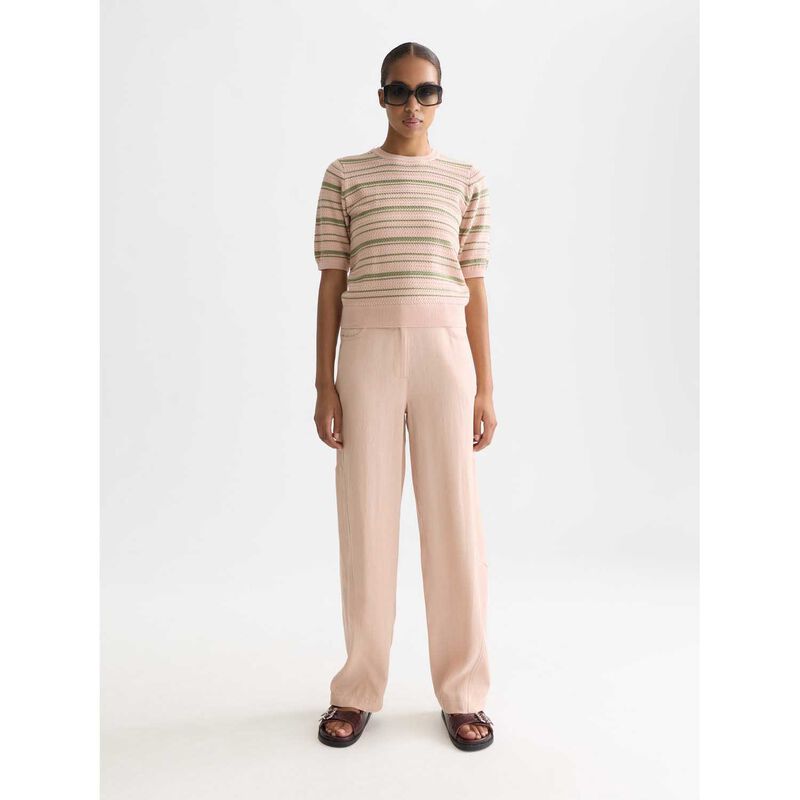 Scotch & Soda Textured Stripe Knitted Tee image number 3